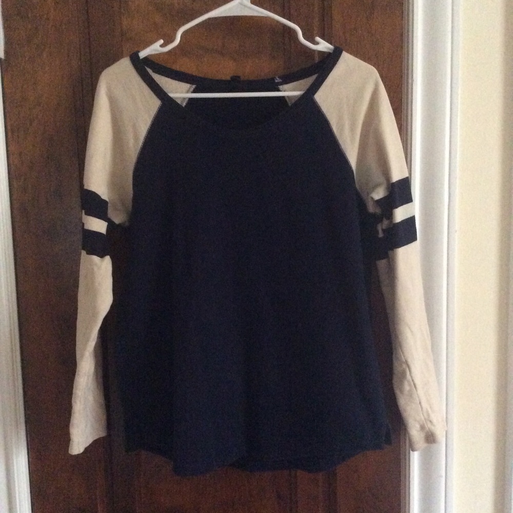 j crew color block crew neck